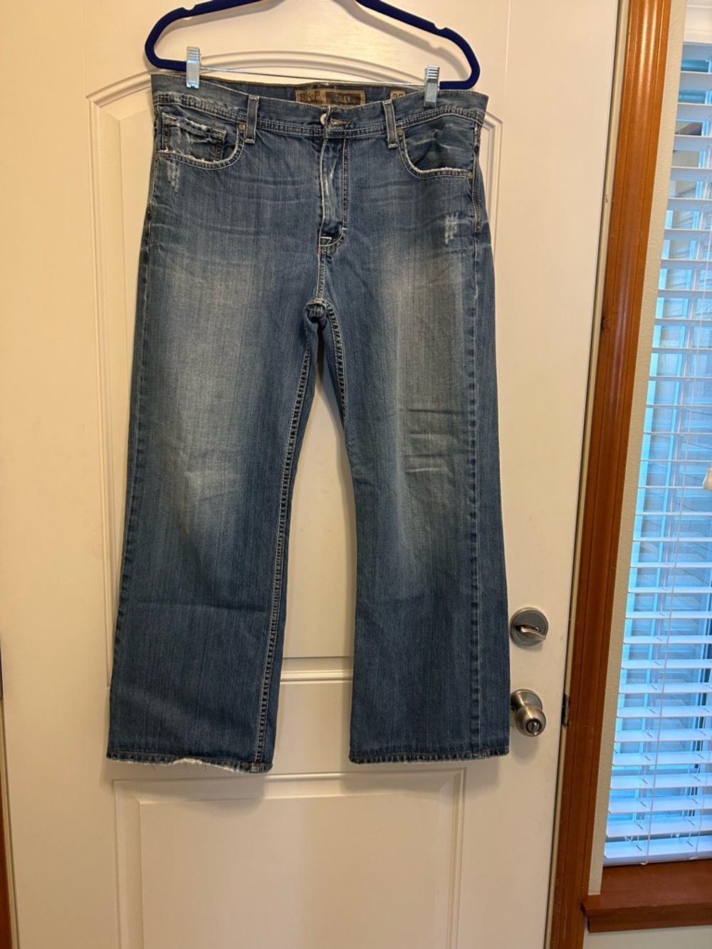 BKE Men's Medium Blue Bootcut Jeans